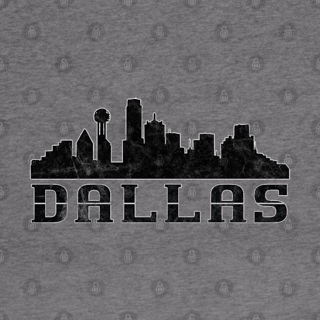 Dallas Skyline Silhouette by MotoGirl